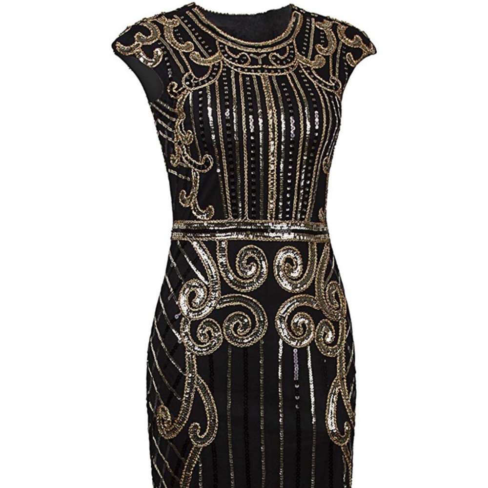 1920s inspired flapper dress
